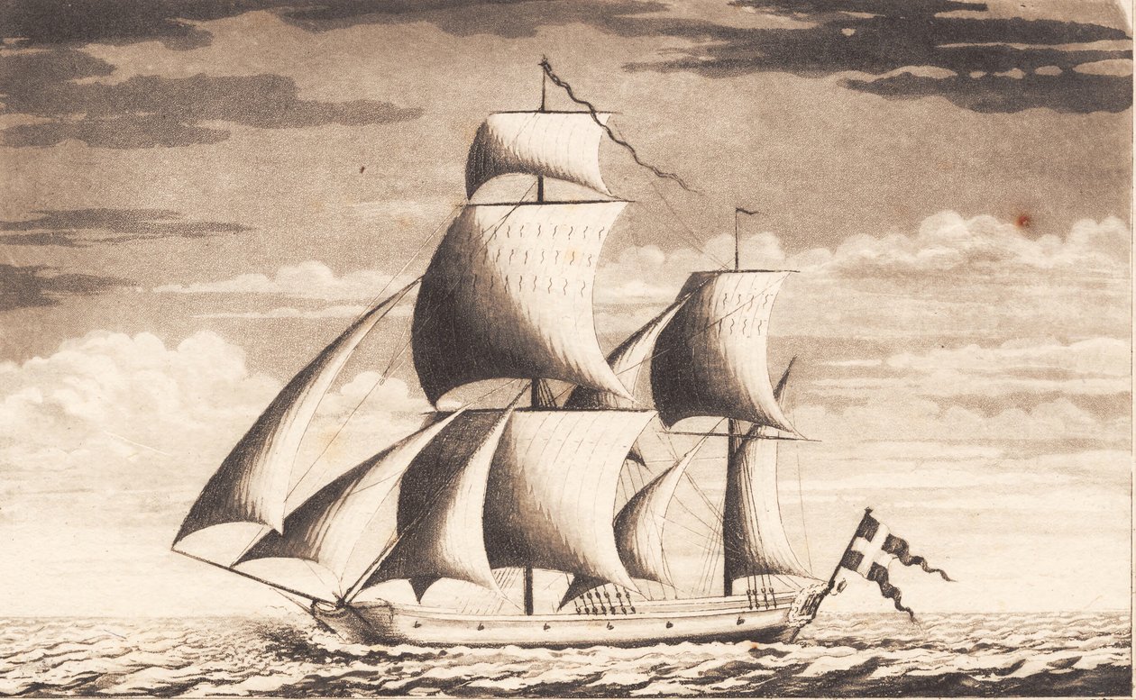 Suite de navios. Agachado de J.F. Clemens