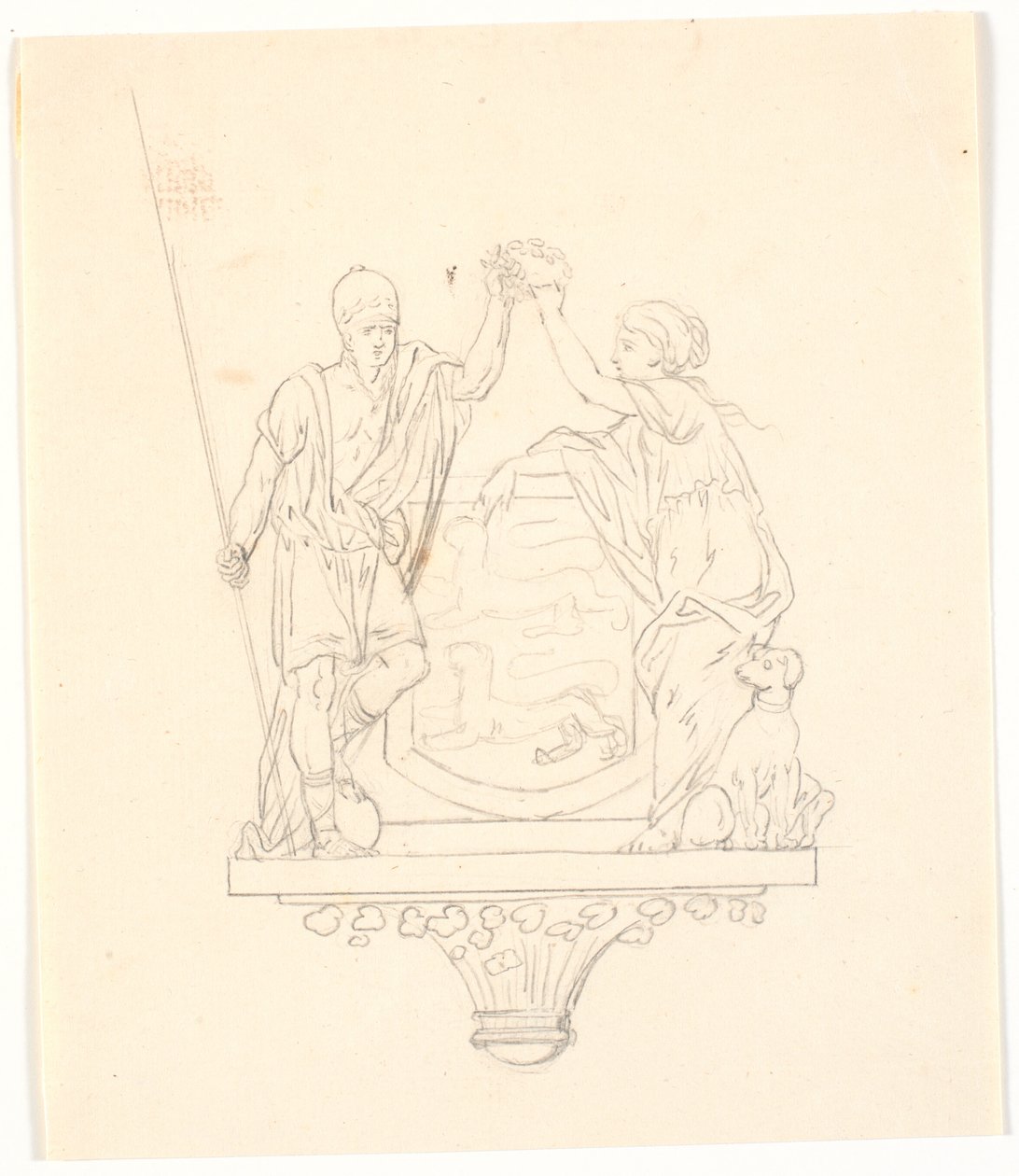 Silêncio e fidelidade coroam o brasão de Schleswig de J.F. Clemens