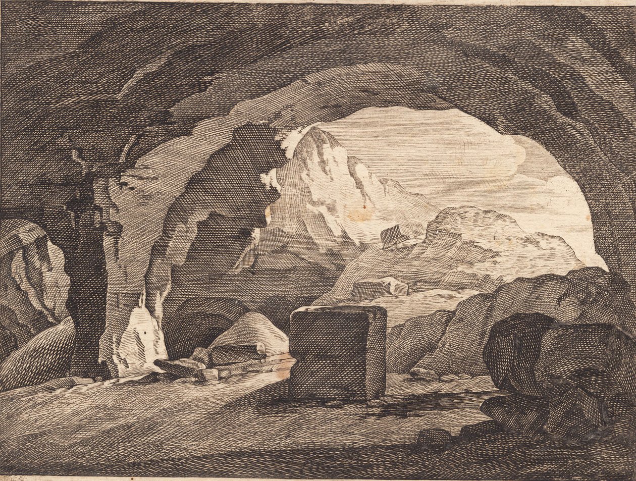 Vista através de um cofre de rocha de J.F. Clemens