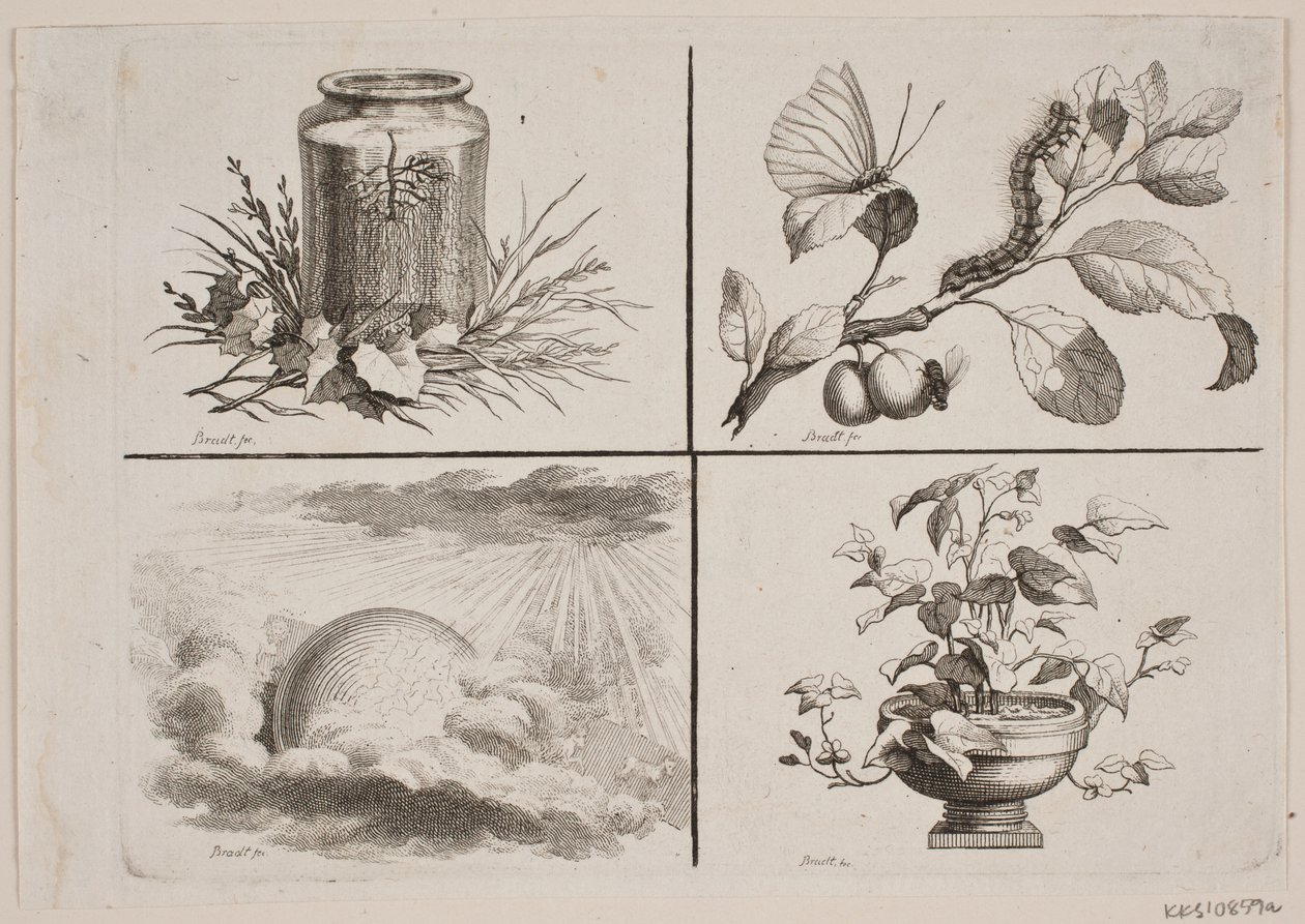 Vinhetas para as obras de Bonnet de J.F. Clemens