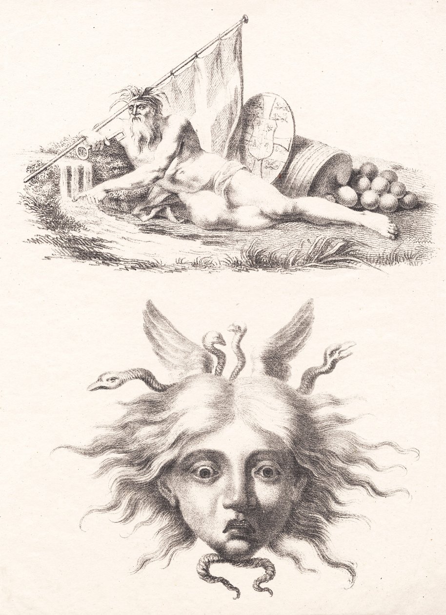 Øresund. cabeça de medusa de J.F. Clemens