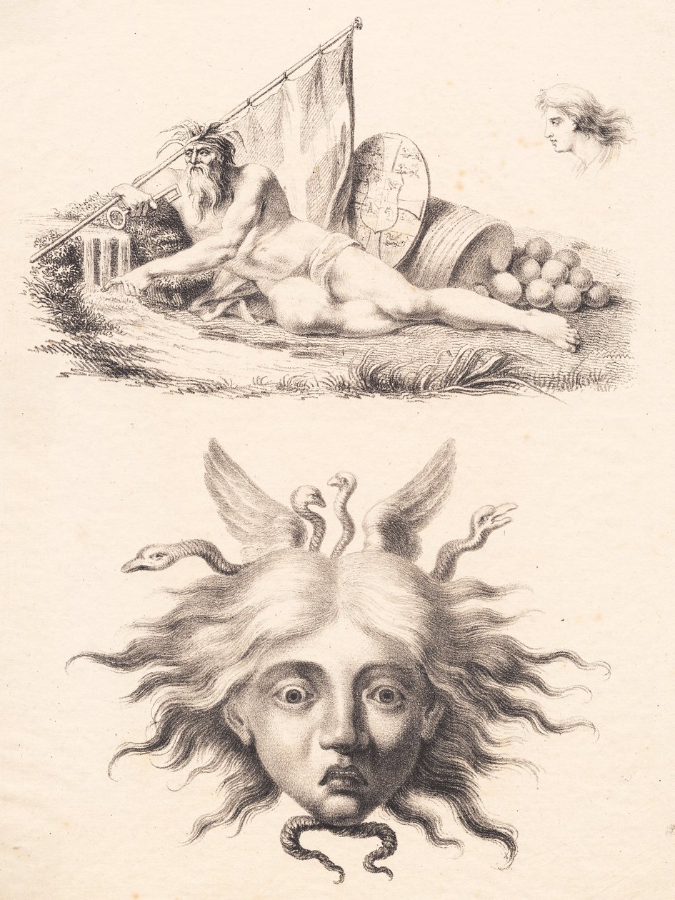 Øresund. cabeça de medusa de J.F. Clemens
