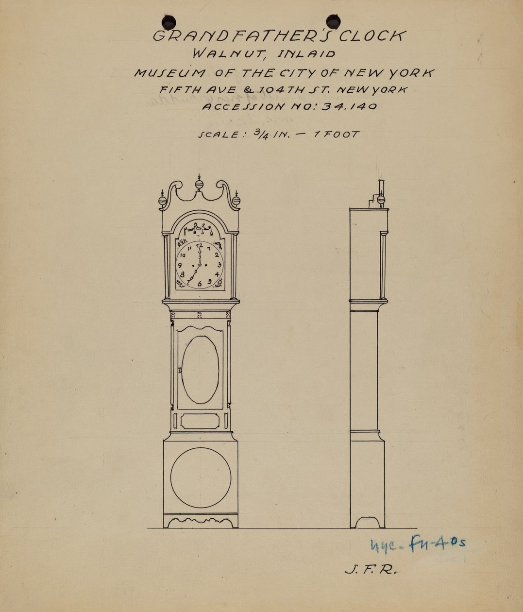 relógio do avô de J.F. Rust
