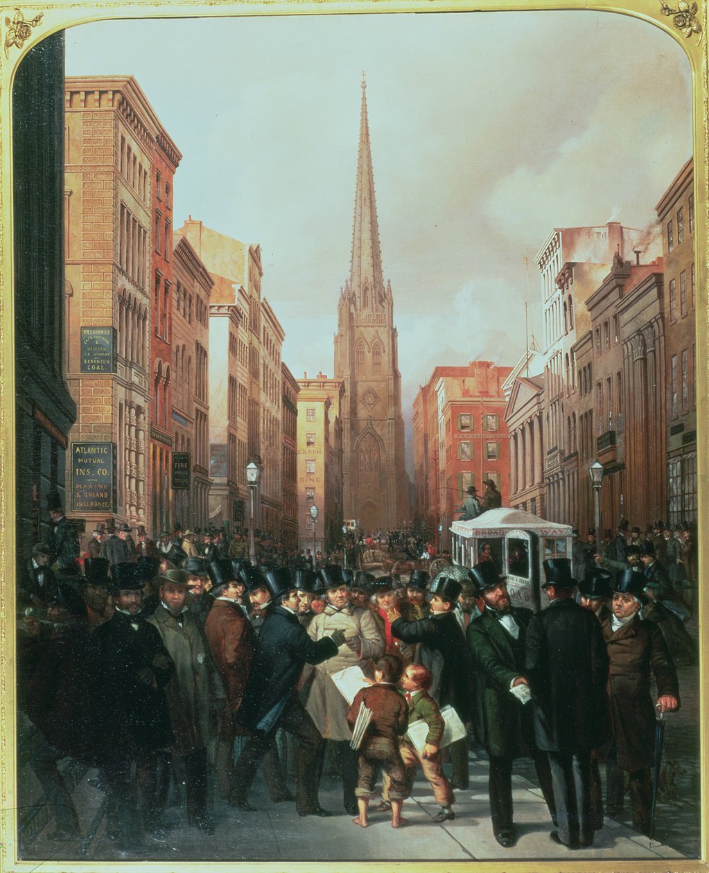 Wall Street, 13 de outubro de 1857 de J.H. and Rosenburg, C. Cafferty