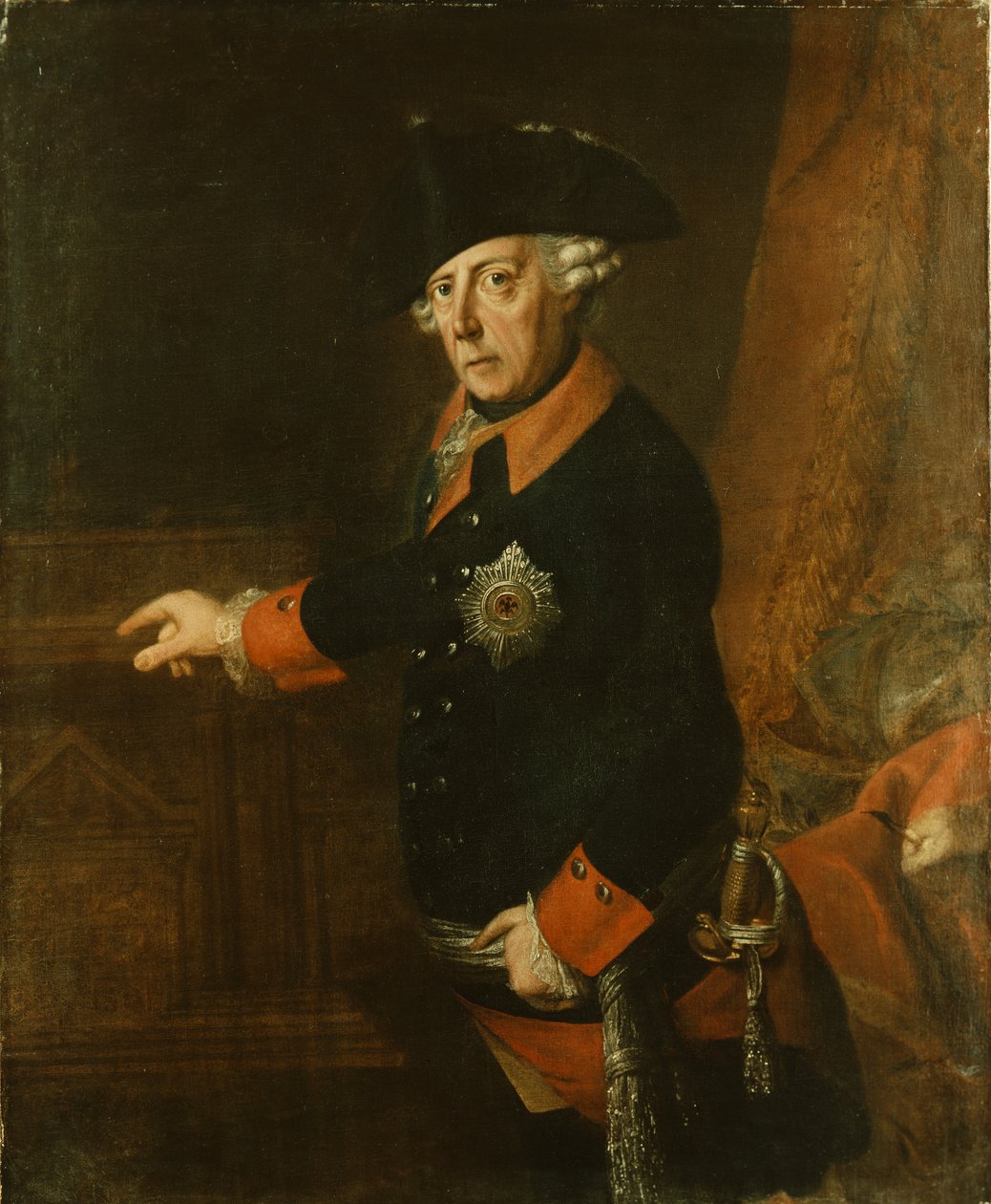 Frederico II O Grande da Prússia, c.1763 de J.H.C. Franke