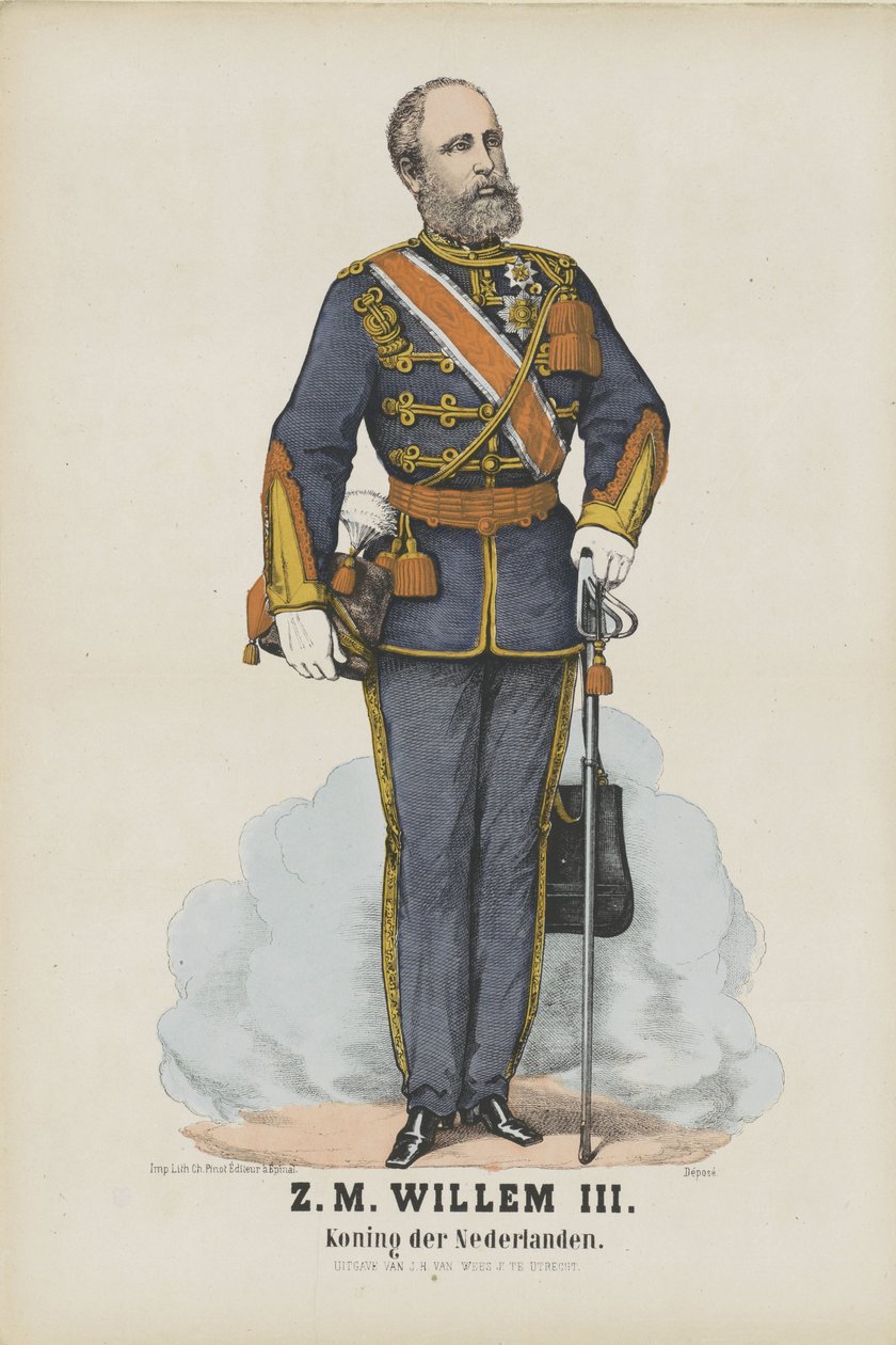 H. M. Guilherme III. / Rei dos Países Baixos (título no objeto) de J.H. van Wees (II)