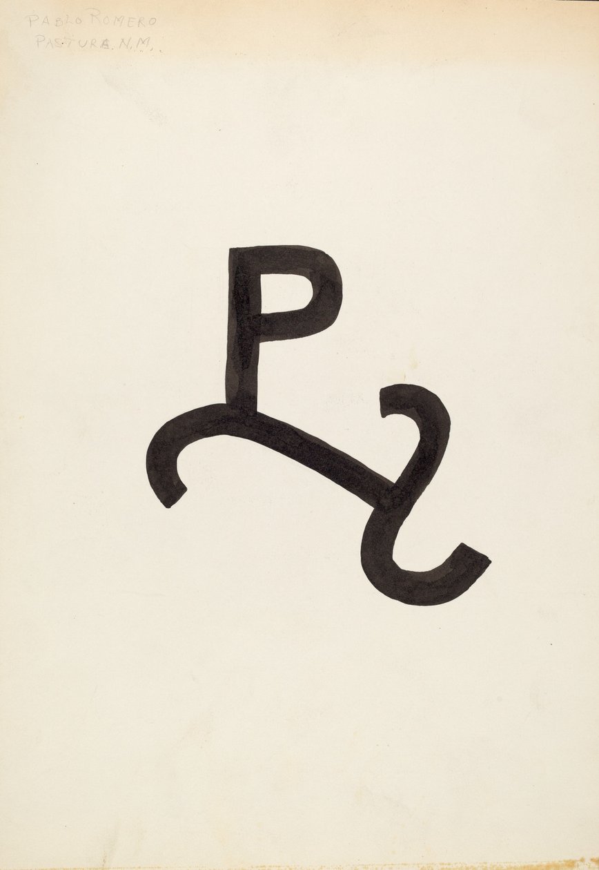 Marca de gado, c. 1936. de J.Henry Marley