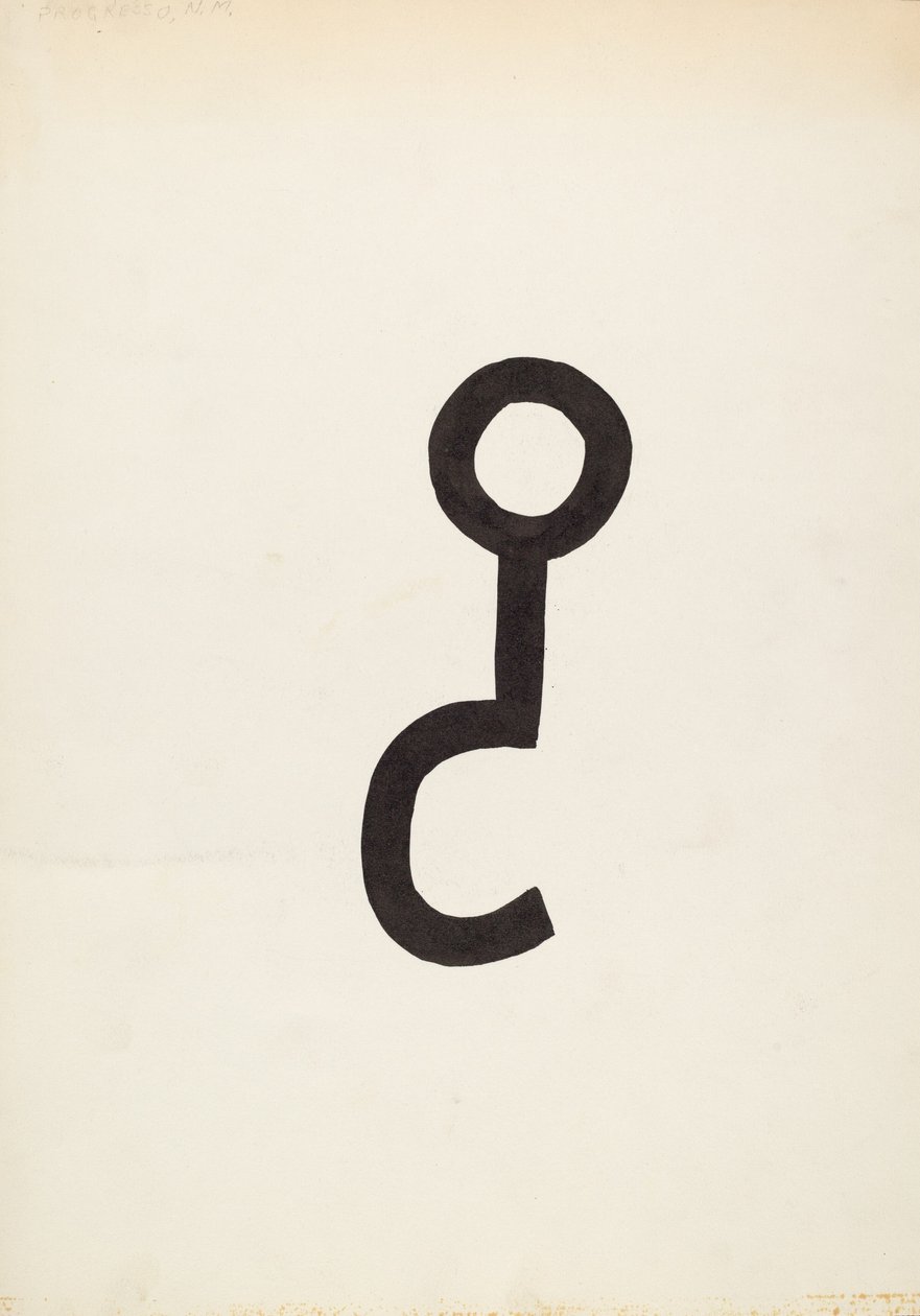 Marca de gado, c. 1936. de J.Henry Marley