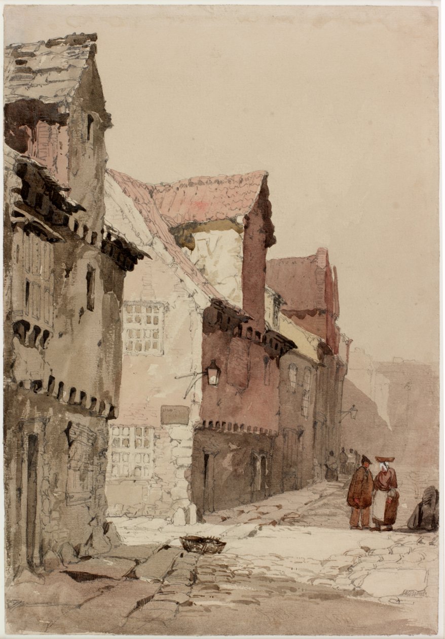 No Pandon, 1841 (lápis e wc no papel) de J.I. Brown