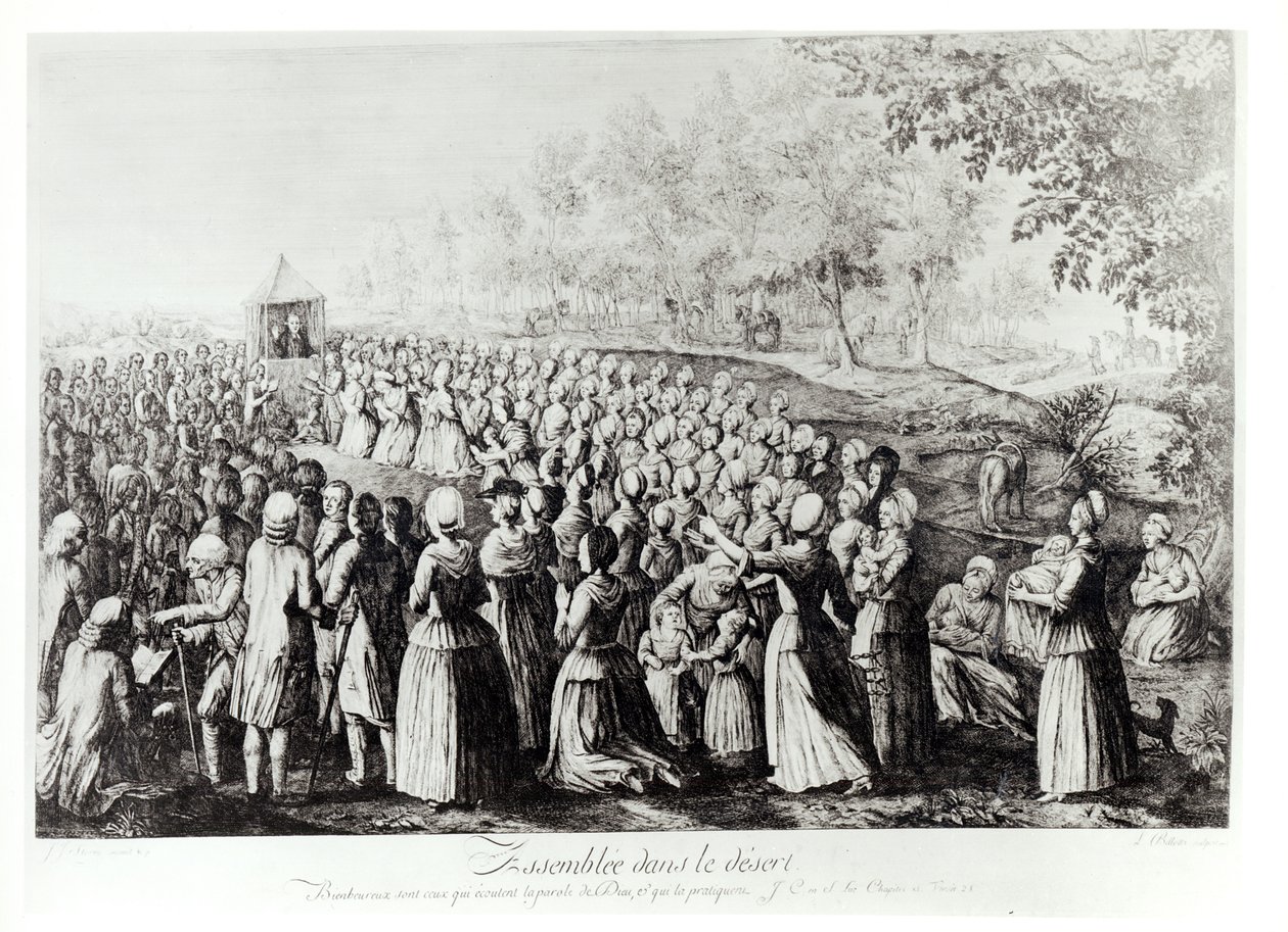 Encontro no deserto, gravado por L. Bellotti, 1775 de J.J. Storni