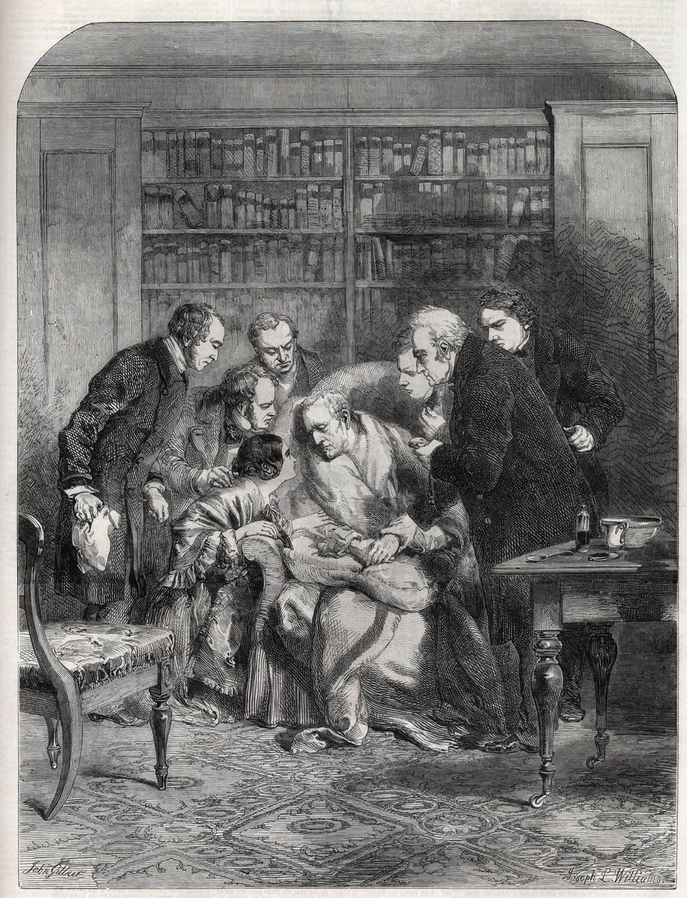 Últimos Momentos do Duque de Wellington (Arthur Wellesley de J.L. (after) Williams
