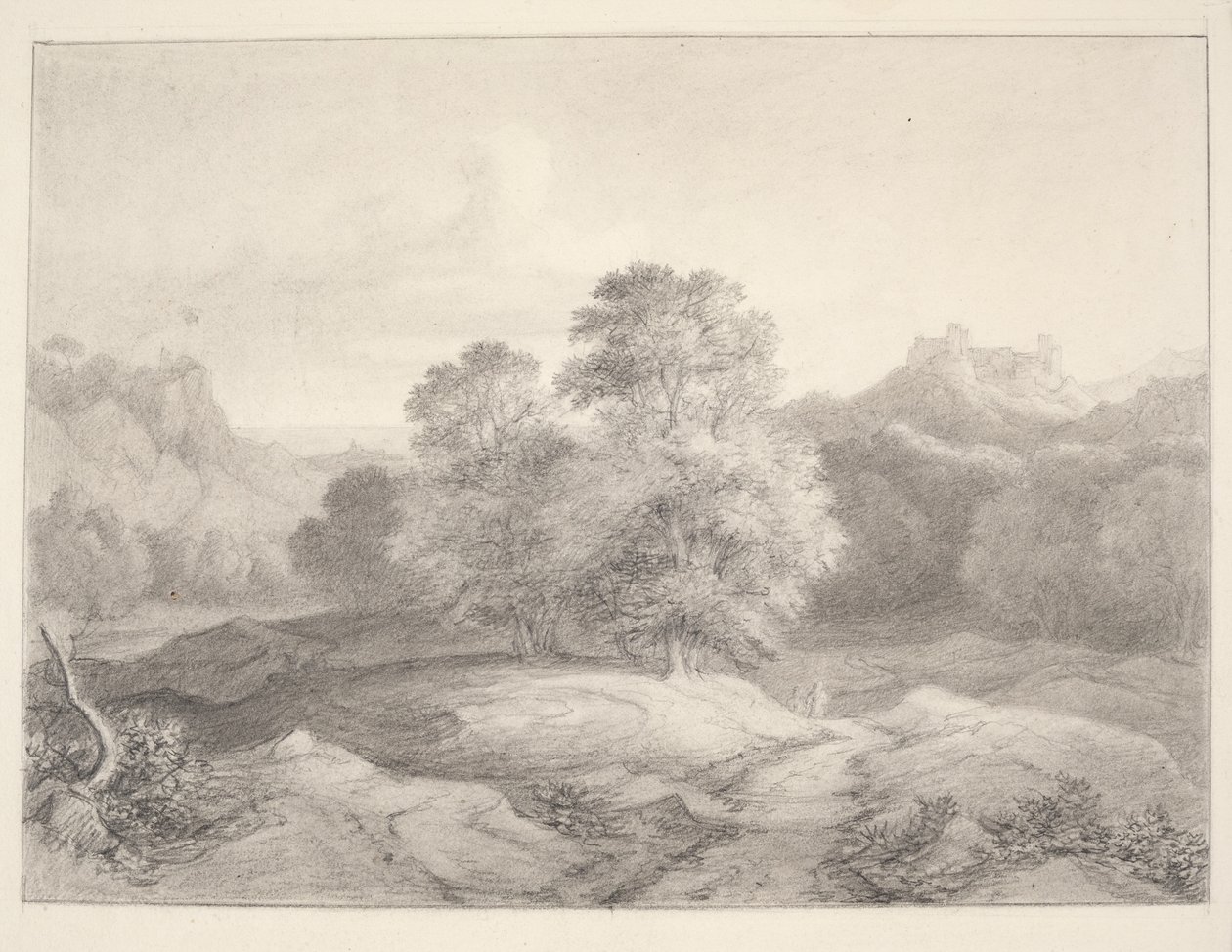 Paisagem da vizinhança de Roma de J.L. Lund
