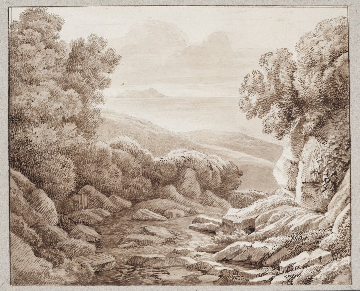 Paisagem em Montenero de J.L. Lund