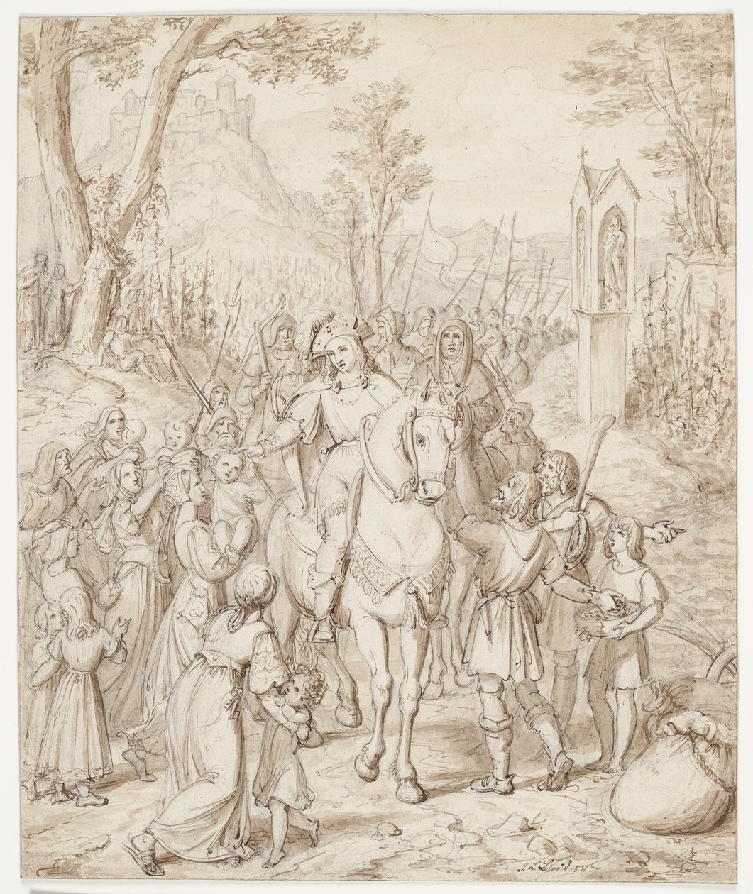 Valdemar o Grande a caminho do encontro com o Pe. Barbarossa de J.L. Lund