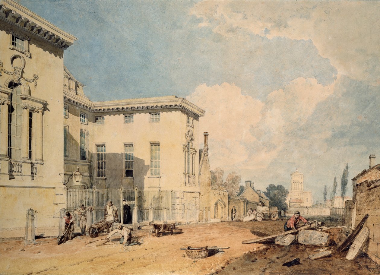 A View of Worcester College, 1803-1804 de Joseph Mallord William Turner