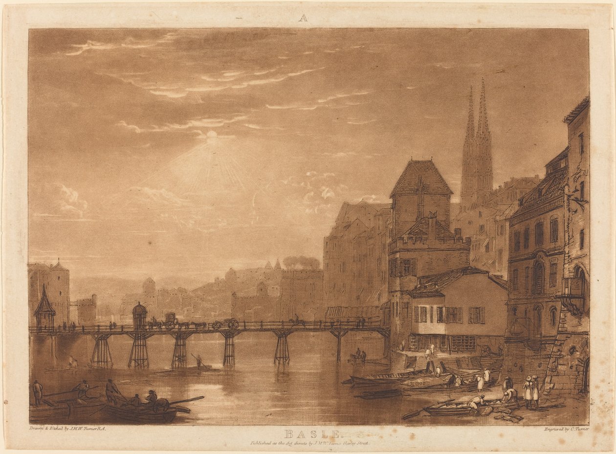 Basiléia, publicado em 1807. de Joseph Mallord William Turner