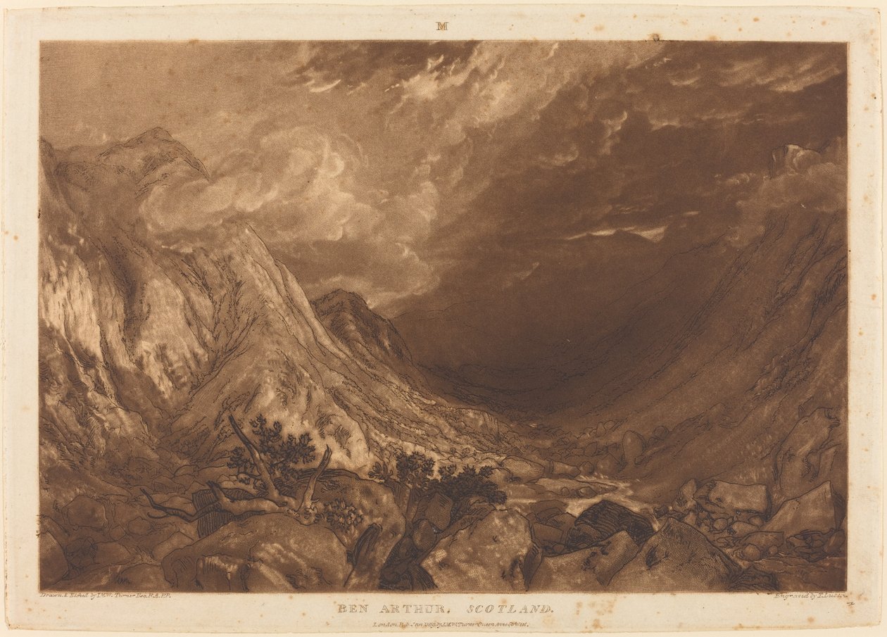 Ben Arthur, publicado em 1819. de Joseph Mallord William Turner