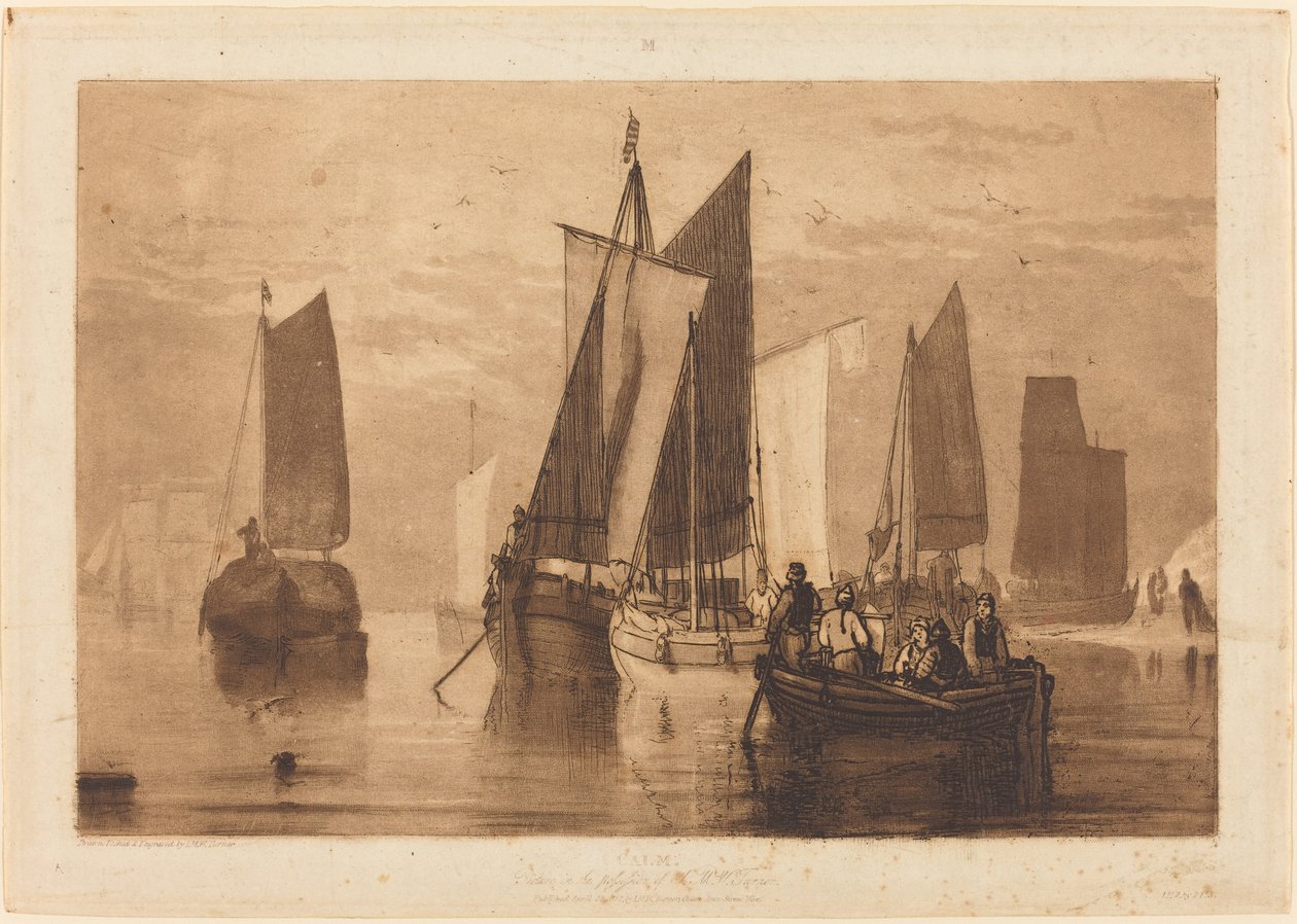 Calm, publicado em 1812. de Joseph Mallord William Turner