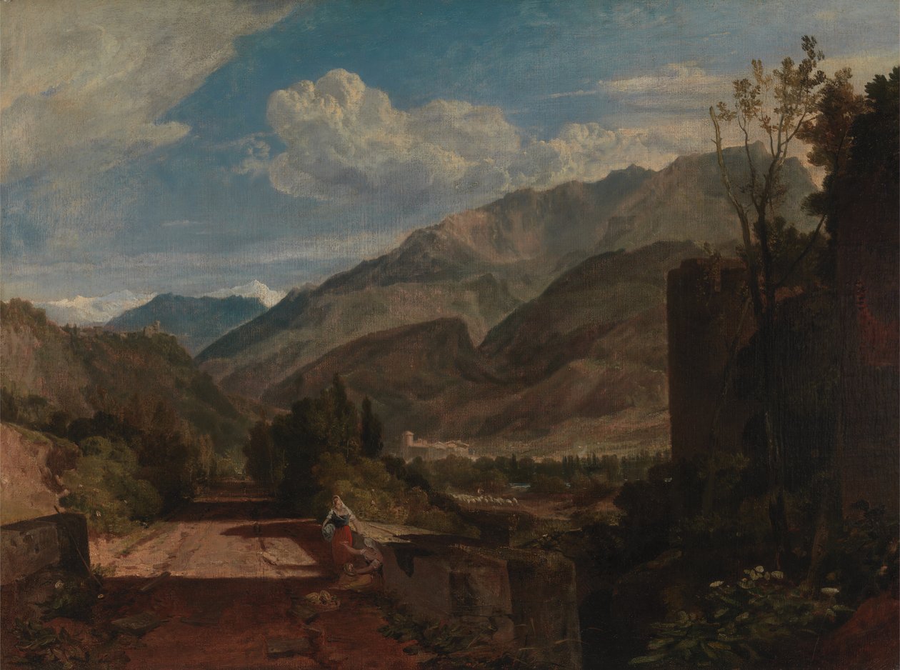 Châteaux de St. Michael, Bonneville, Savoy, 1802 a 1803. de Joseph Mallord William Turner
