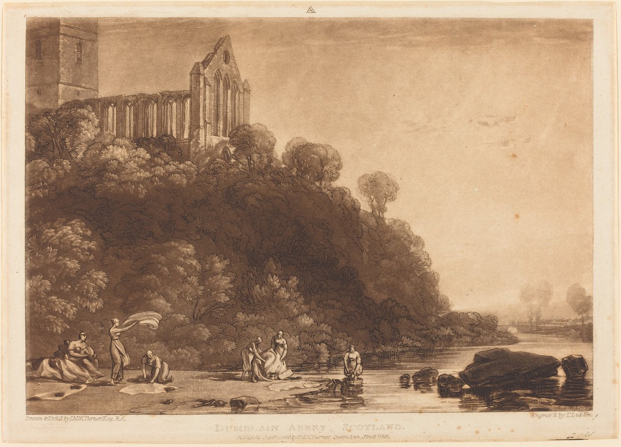 Abadia de Dumblain, publicada em 1816. de Joseph Mallord William Turner