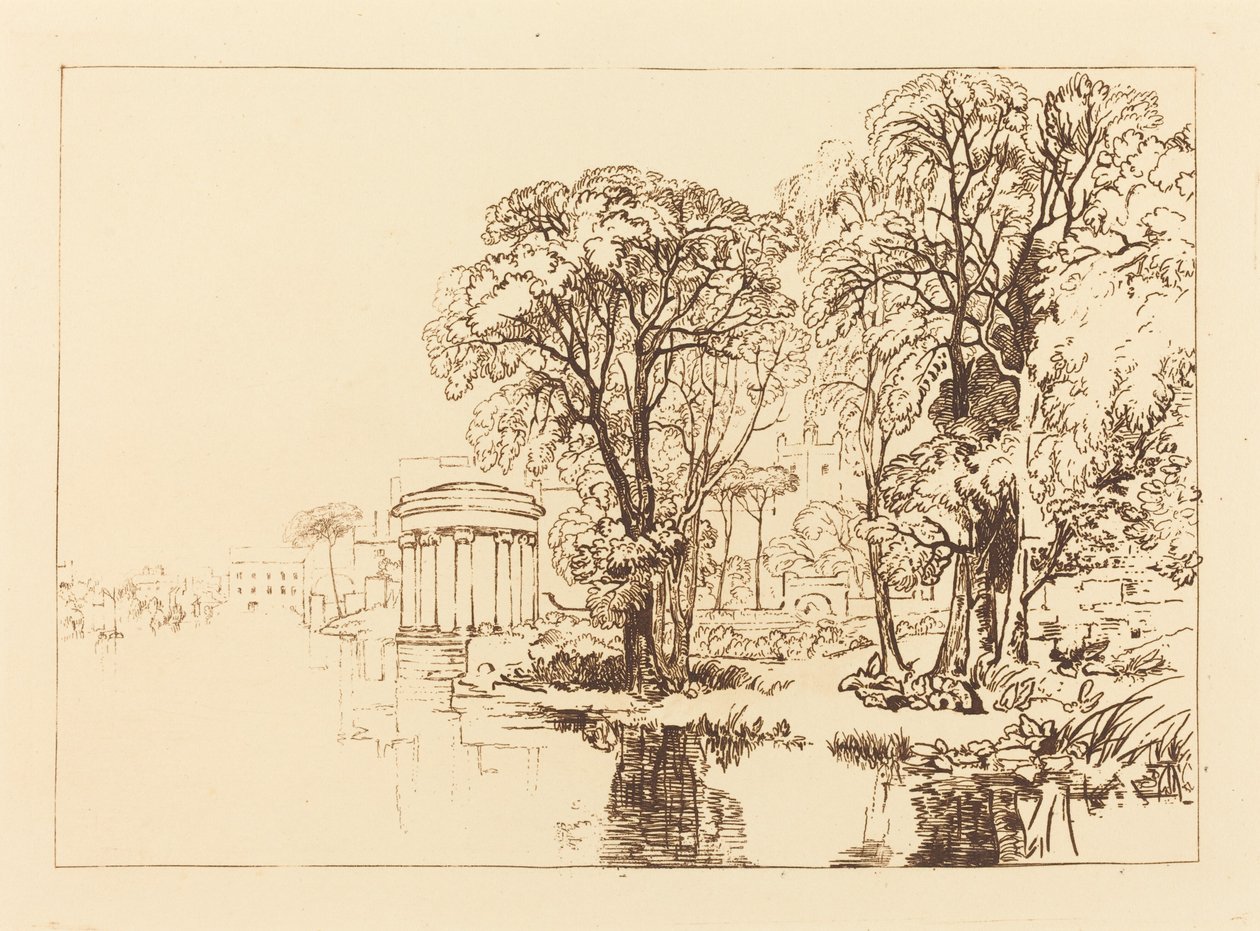 Isleworth, publicado em 1819. de Joseph Mallord William Turner