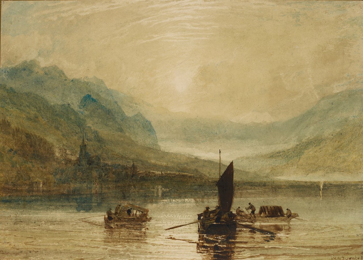 Lago de Brienz, Moonlight, 1802-1808 de Joseph Mallord William Turner