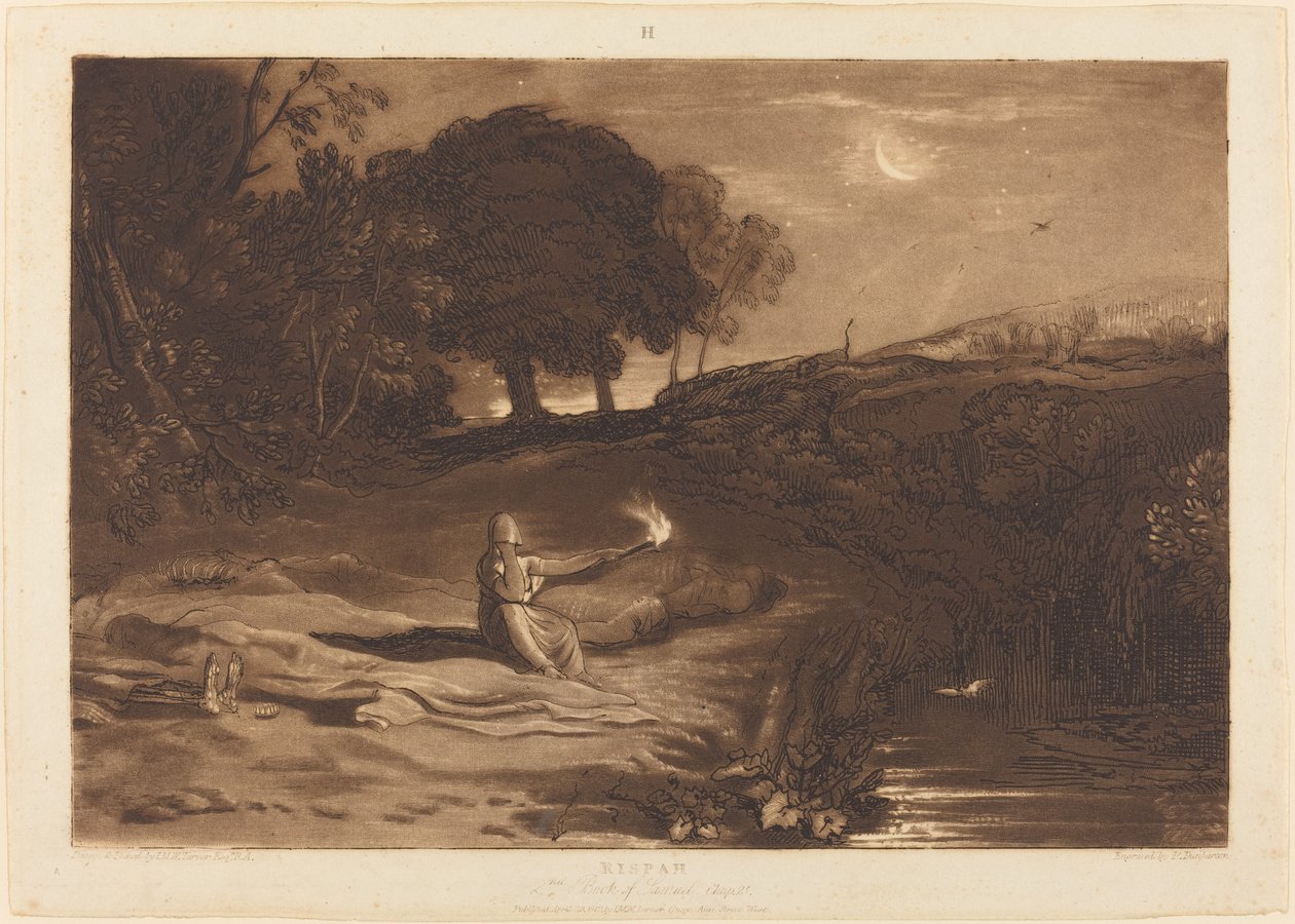 Rispah, publicado em 1812. de Joseph Mallord William Turner