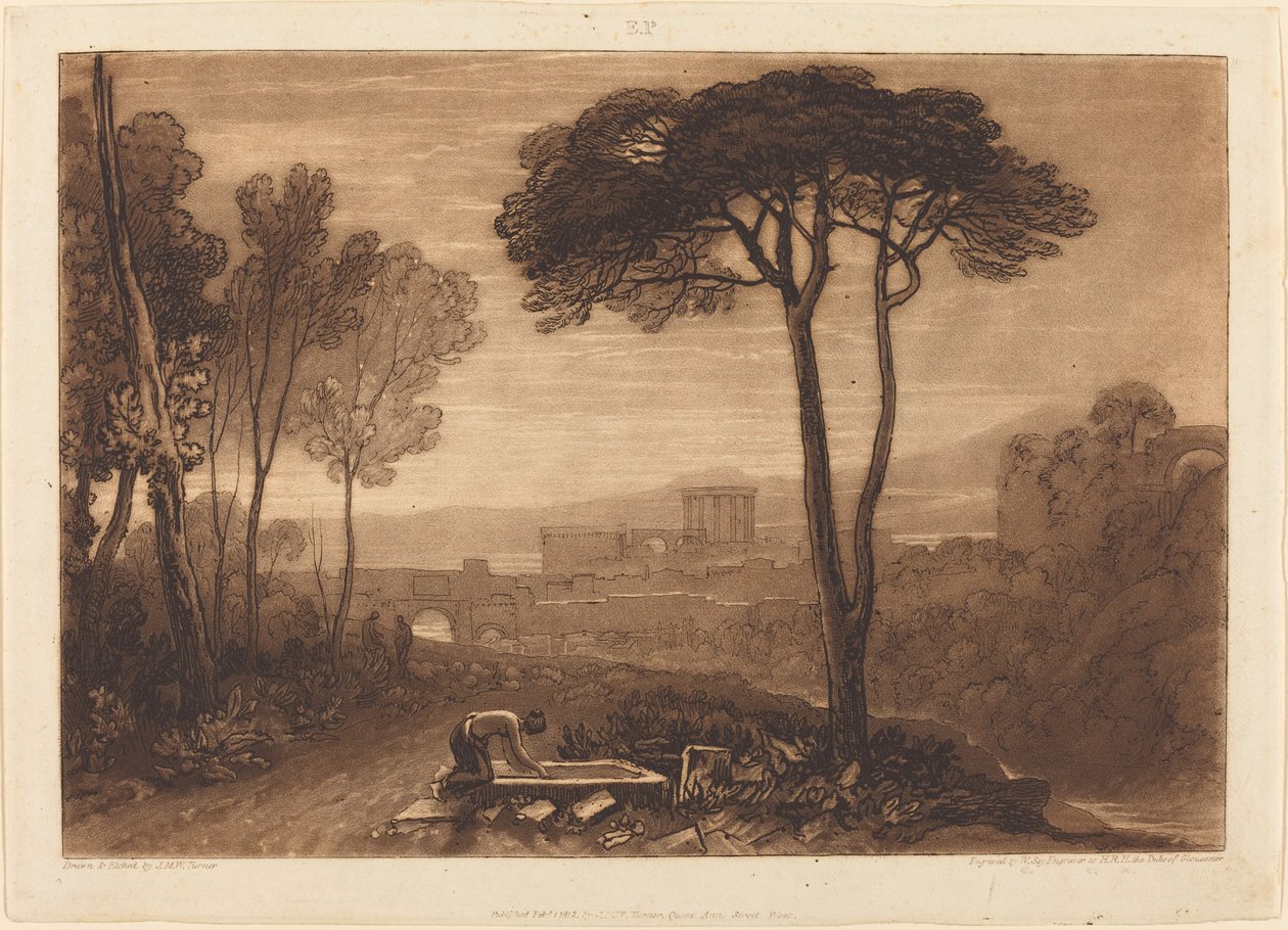 Cena na Campagna, 1812. de Joseph Mallord William Turner
