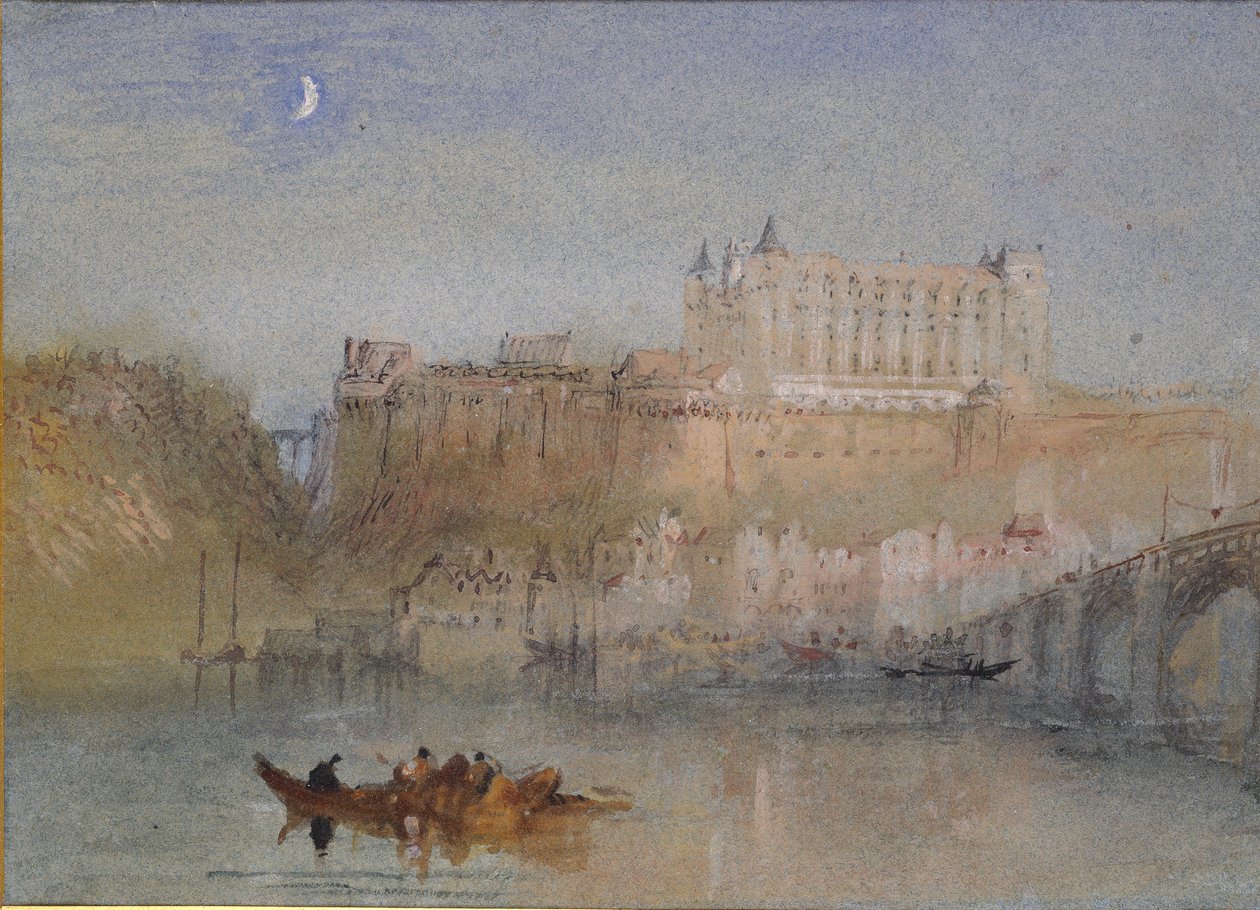 A Ponte e Chateau em Amboise, c1830 de Joseph Mallord William Turner