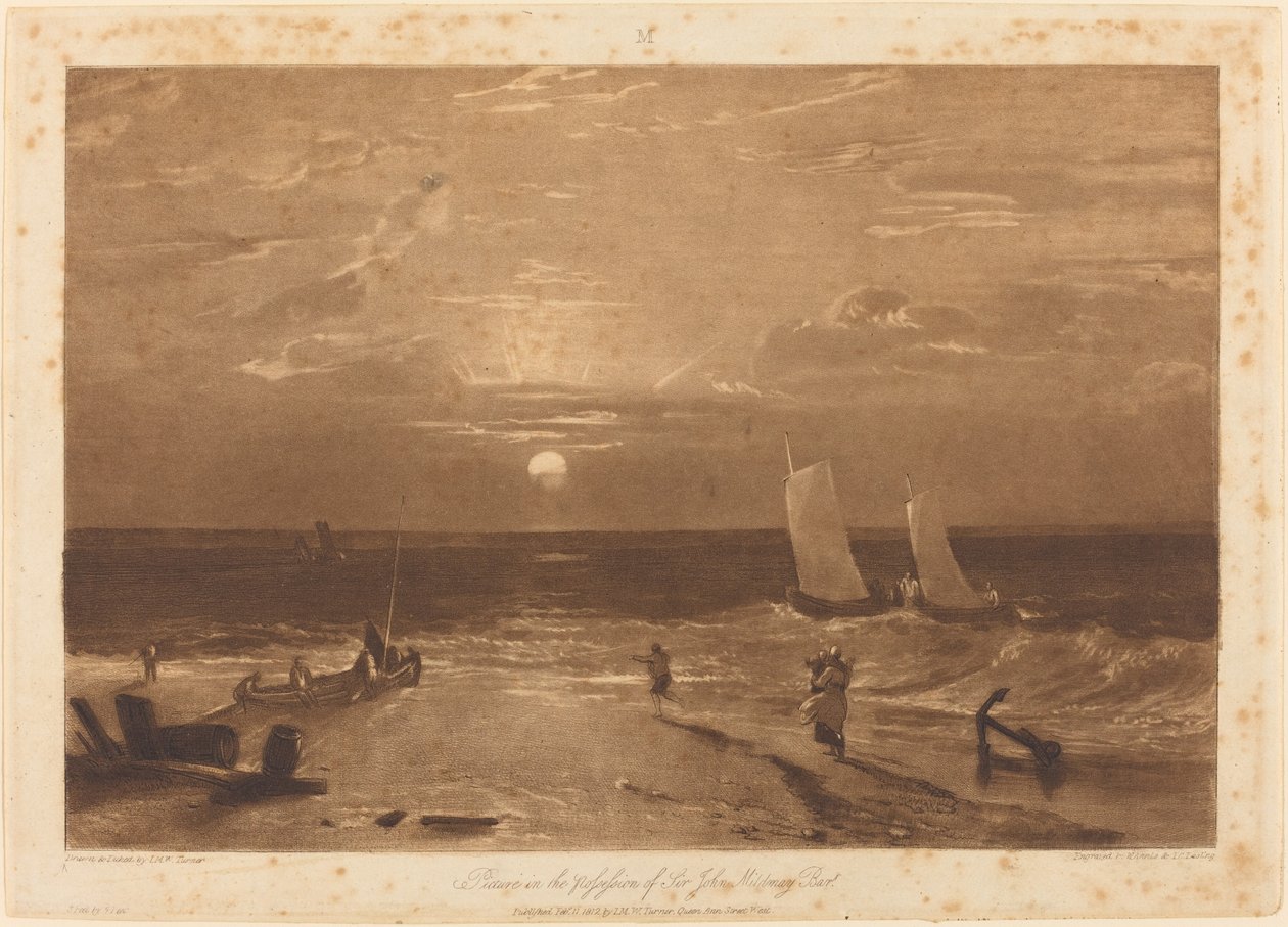 O Mildmay Sea-Piece, publicado em 1812. de Joseph Mallord William Turner