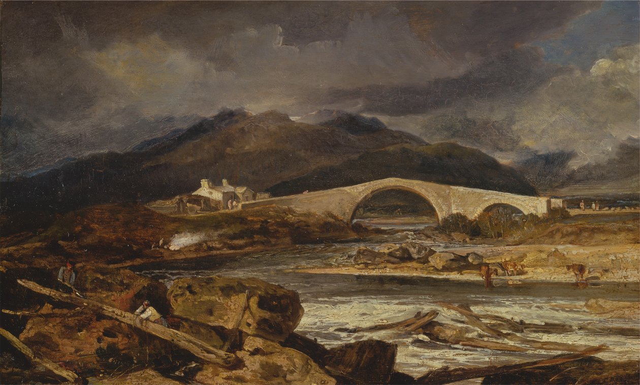 Ponte Tummel, Perthshire, entre 1802 e 1803. de Joseph Mallord William Turner