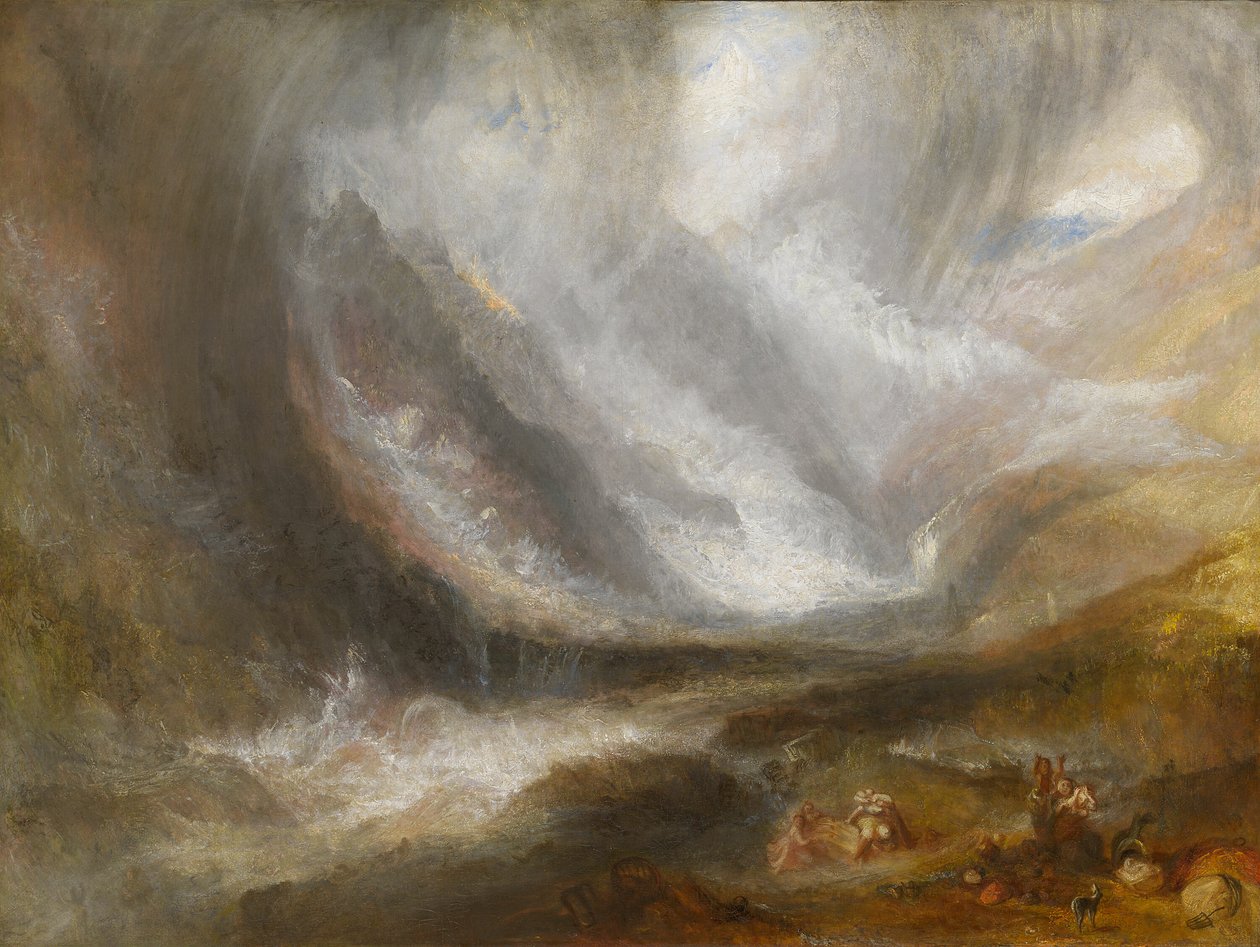 Vale de Aosta: Snowstorm, Avalanche, e Thunderstorm, 183637. de Joseph Mallord William Turner