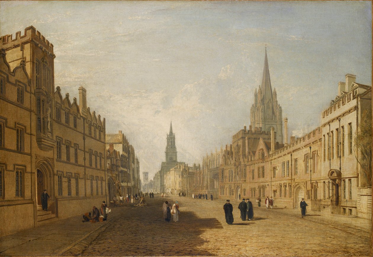 Vista da High Street, Oxford, 1809-1810 de Joseph Mallord William Turner