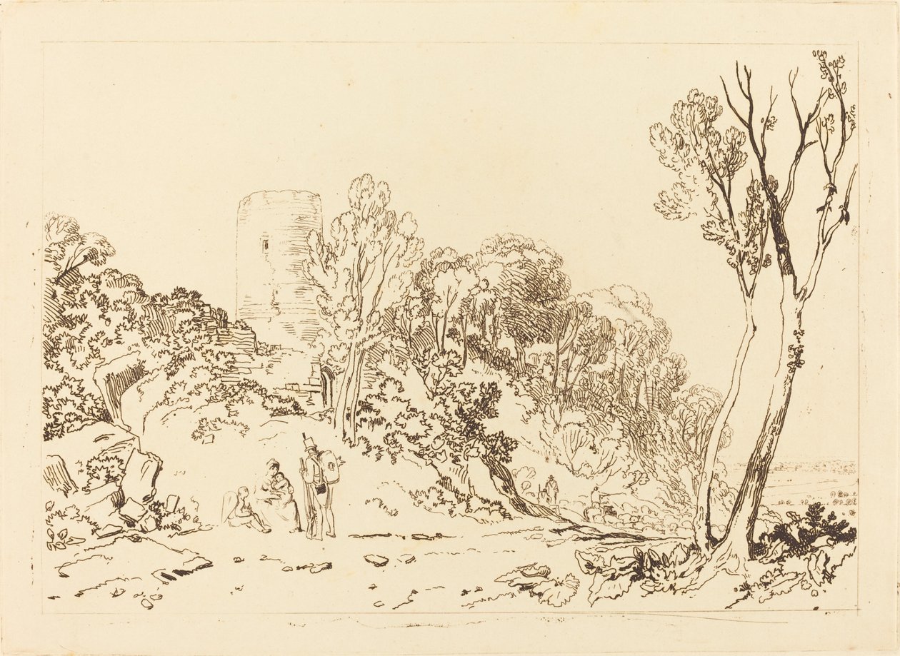 Winchelsea, Sussex, publicado em 1812. de Joseph Mallord William Turner
