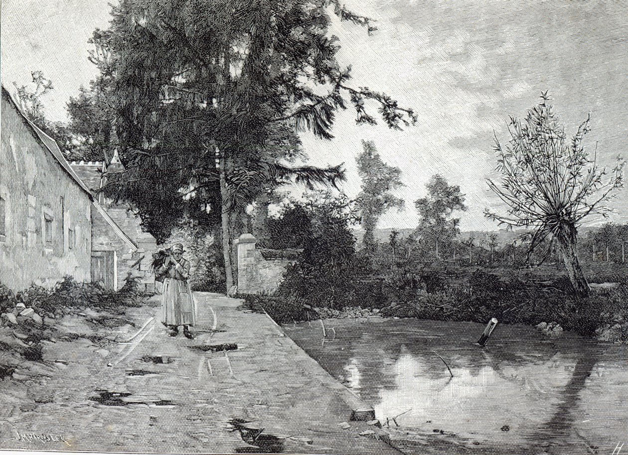 Depois da chuva, da Hora do Lazer, 1888 de J.M. Barnsley