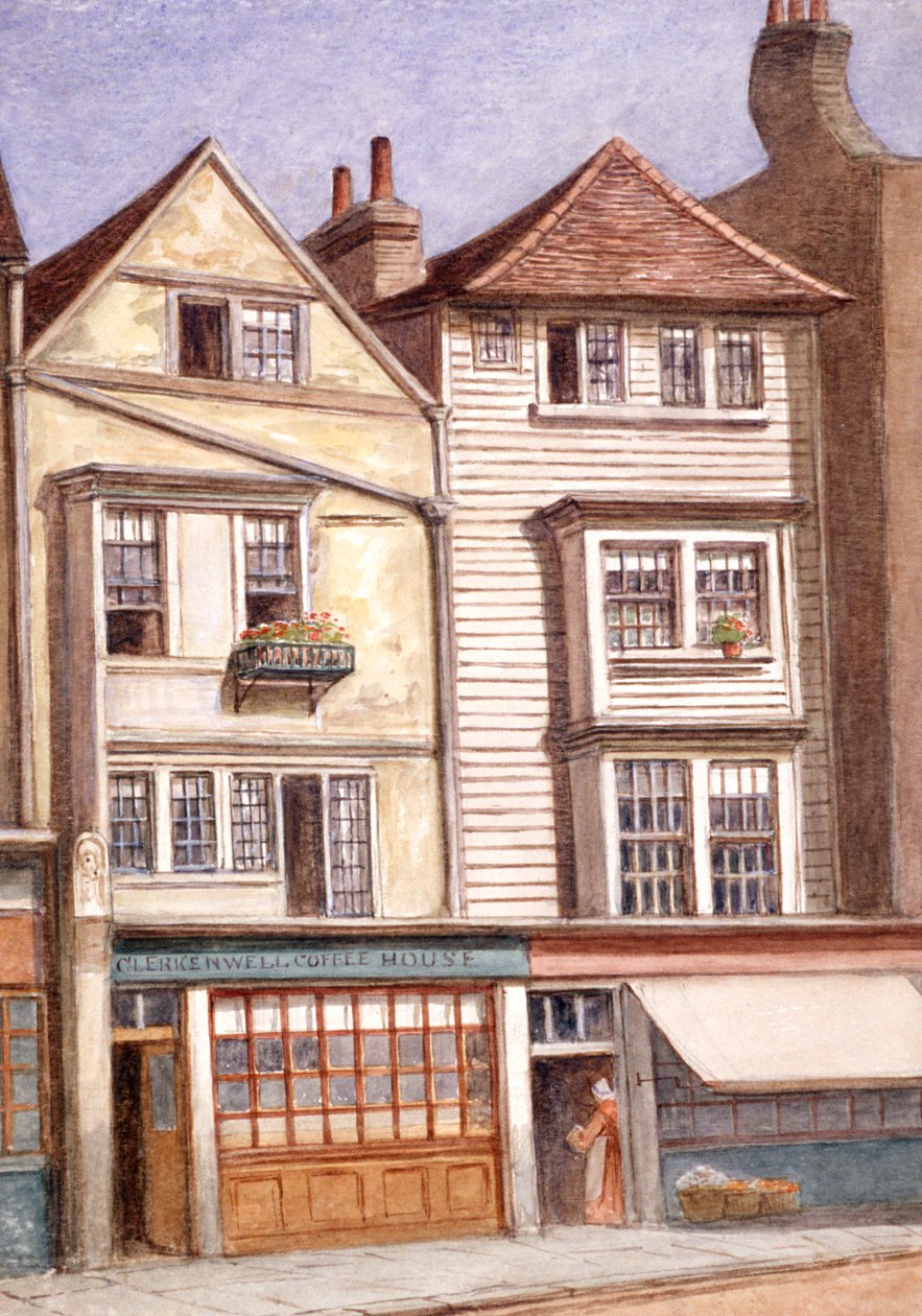 Clerkenwell Coffee House, Clerkenwell Green, Finsbury, Londres, 1871 de JT Wilson