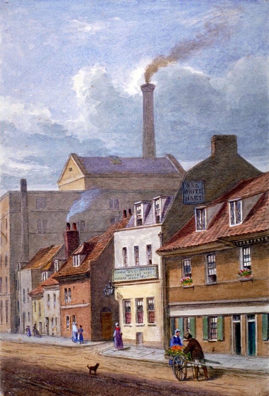 The White Hart Inn, High Street, Shadwell, Londres, c1865 de JT Wilson
