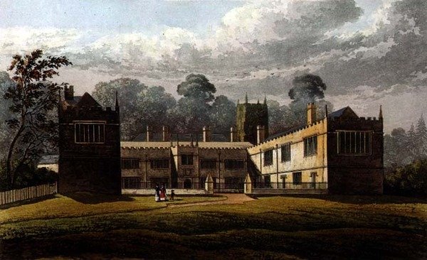 Lanhydrock House, do "Repositório de Artes" de Ackermann de J.W. (after) Stockdale