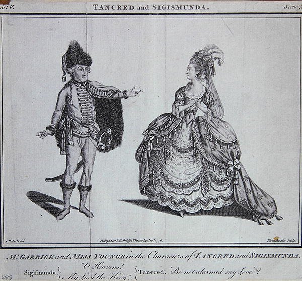 "Ó Meu Senhor, o Rei dos Céus", cena de "Tancred e Sigismunda", de James Thomson. de J. (after) Roberts