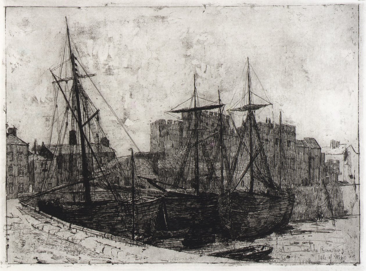 Castelo Rushen--Isle of Man de J. Alden Weir