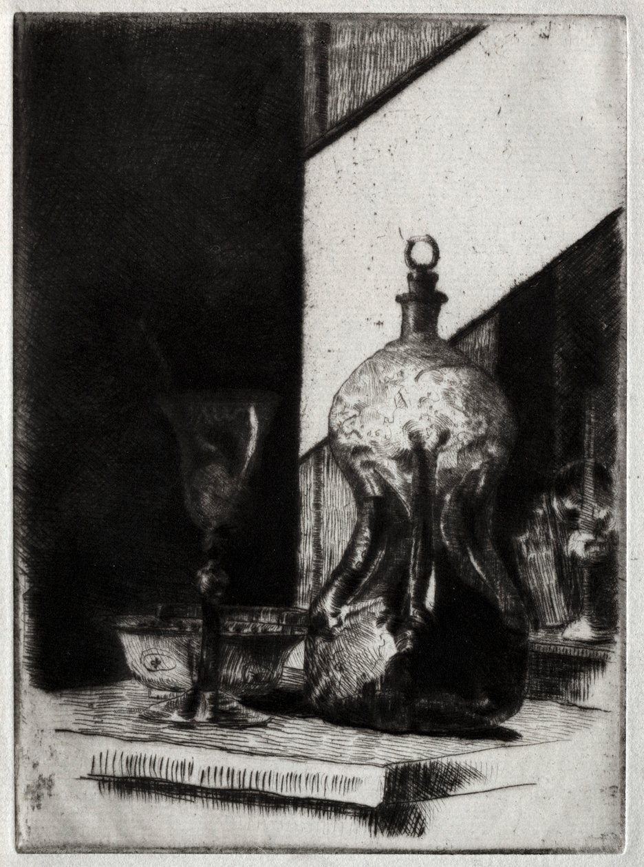 Schnapps holandês, 1885-1893. de J. Alden Weir