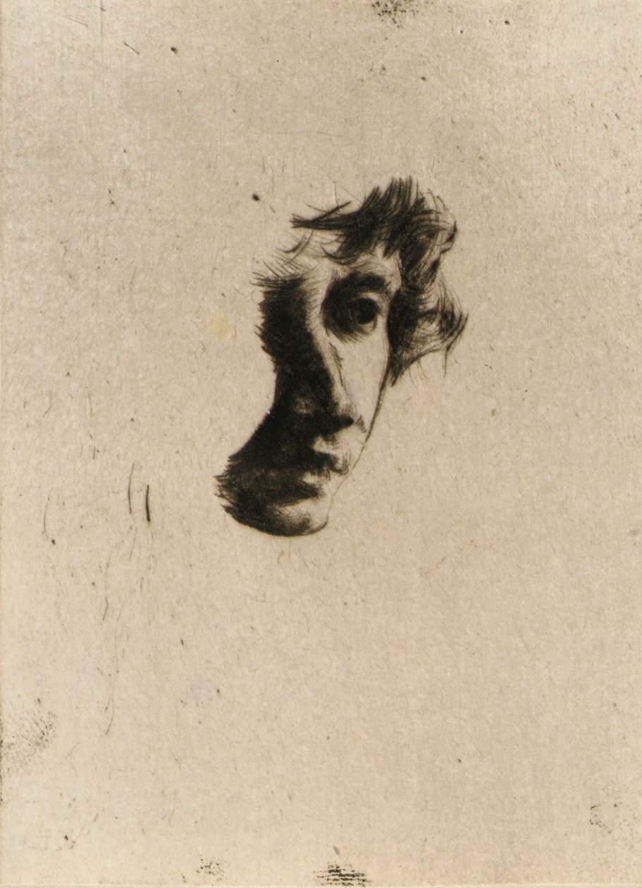 Fragmento de uma cabeça de J. Alden Weir