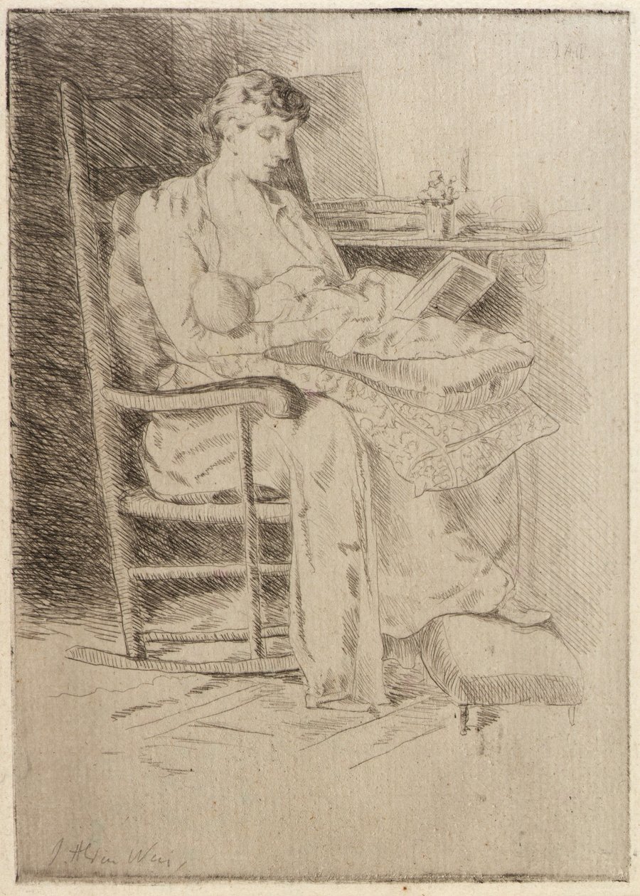 Mãe e filho n.º 2 de J. Alden Weir
