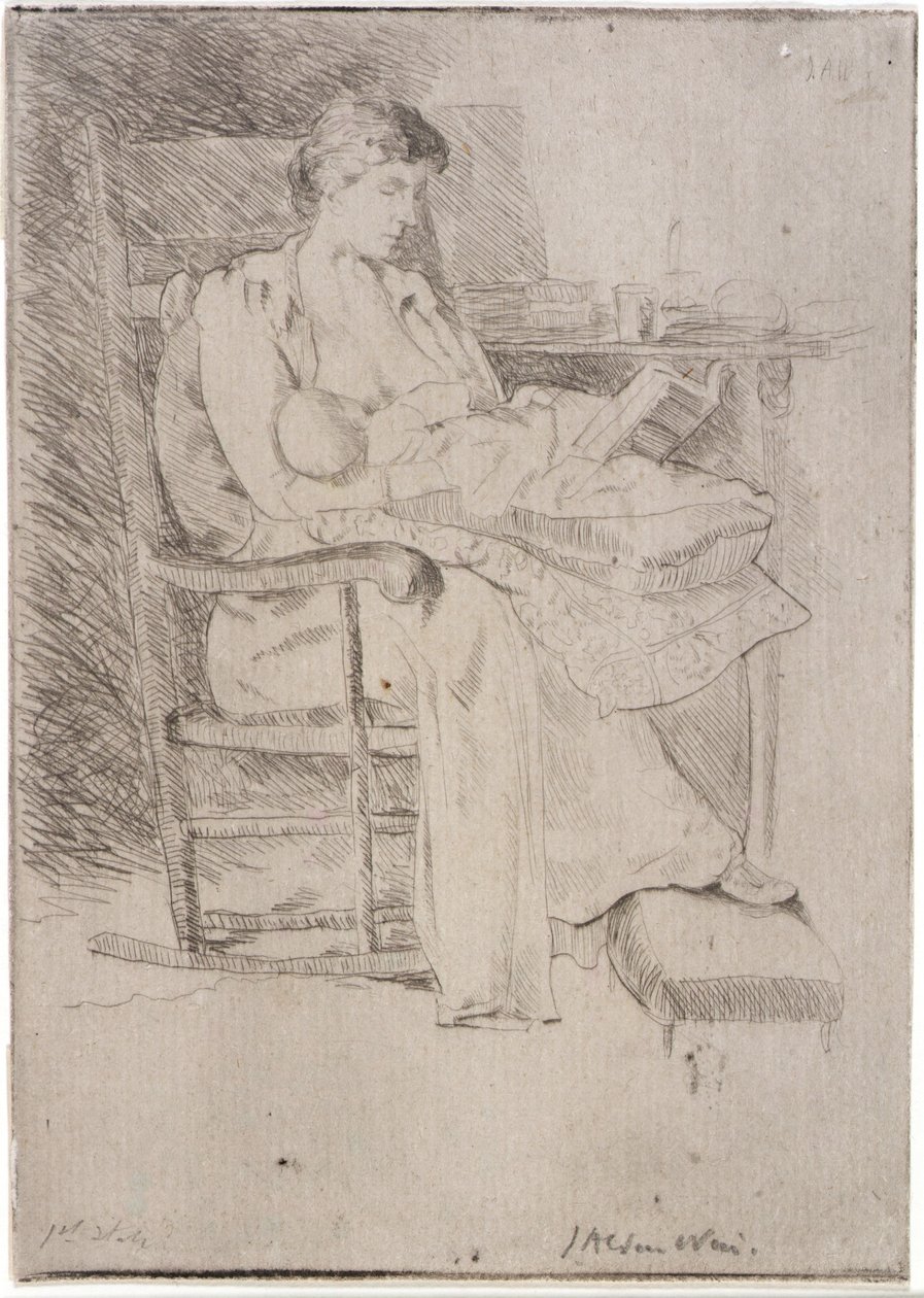 Mãe e filho n.º 2 de J. Alden Weir