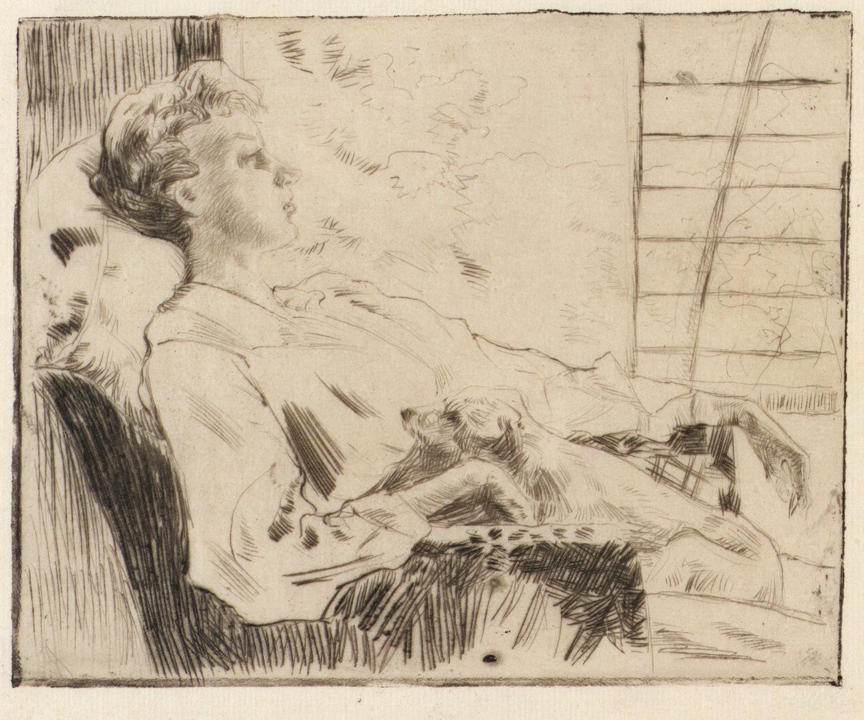 Na Piazza de J. Alden Weir