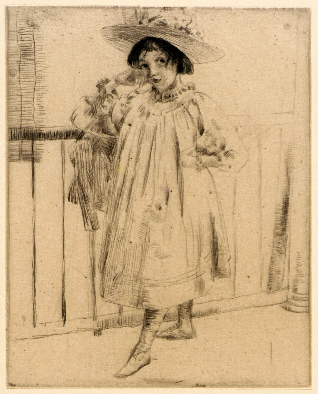 No alpendre de J. Alden Weir
