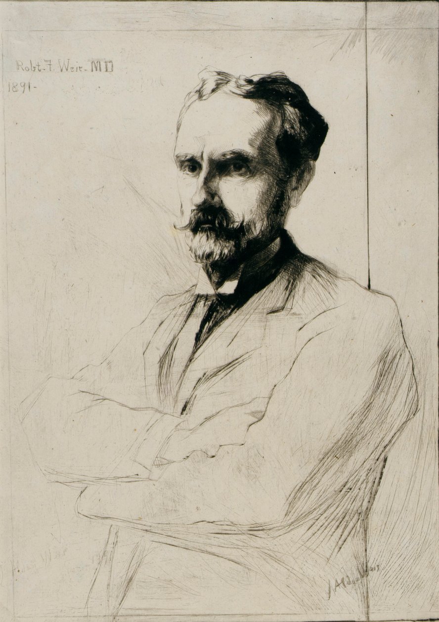 Retrato do Dr. Robert F. Weir de J. Alden Weir