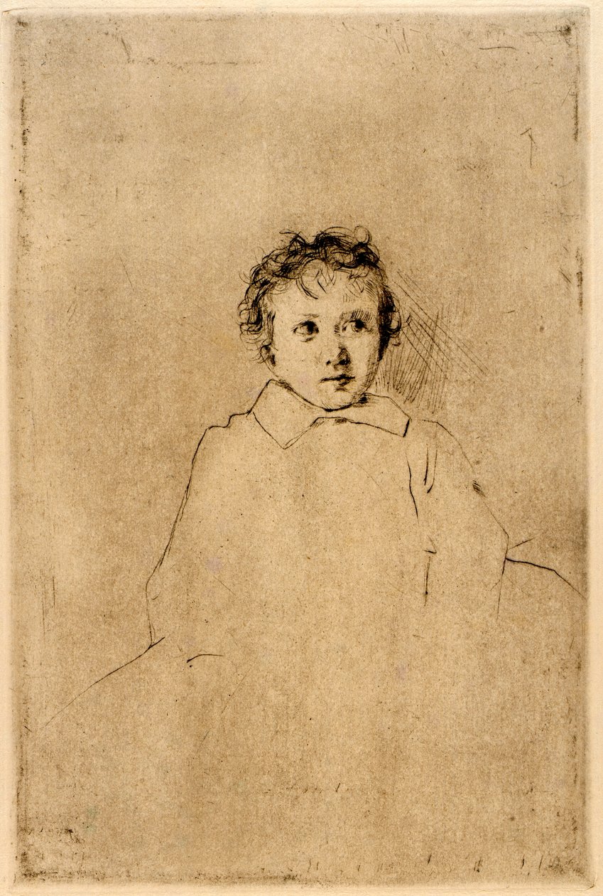 Esboço de uma criança de J. Alden Weir
