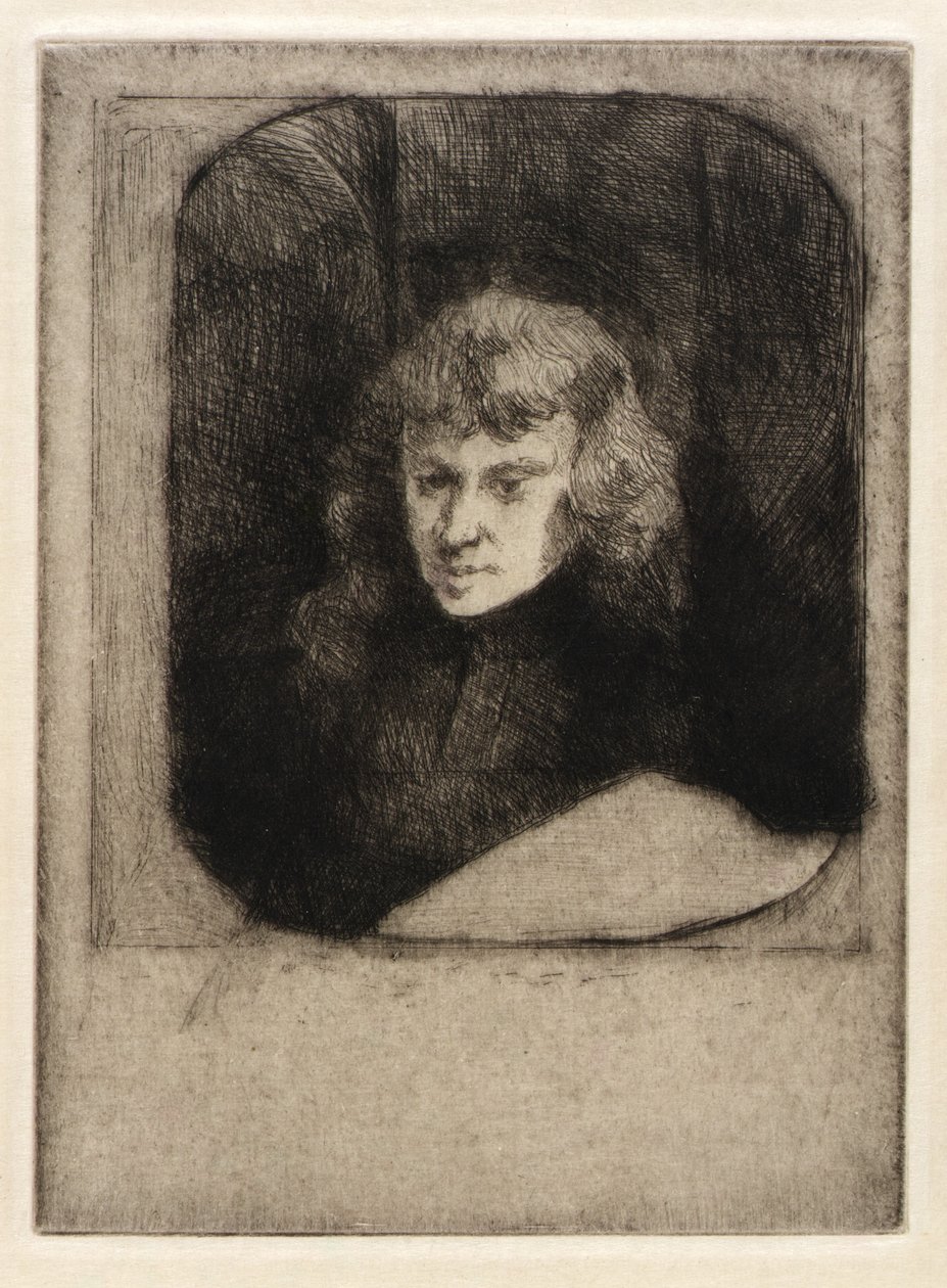Estudar à noite de J. Alden Weir
