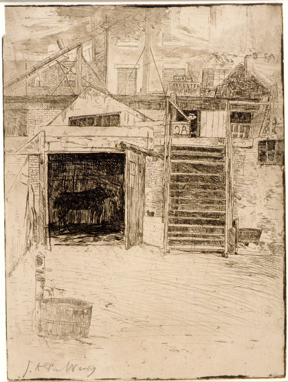 A oficina de carpinteiro de J. Alden Weir